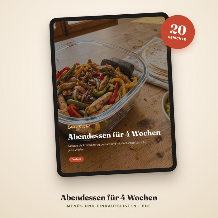 Abendessen für 4 Wochen mit deinem Ninja Crispi