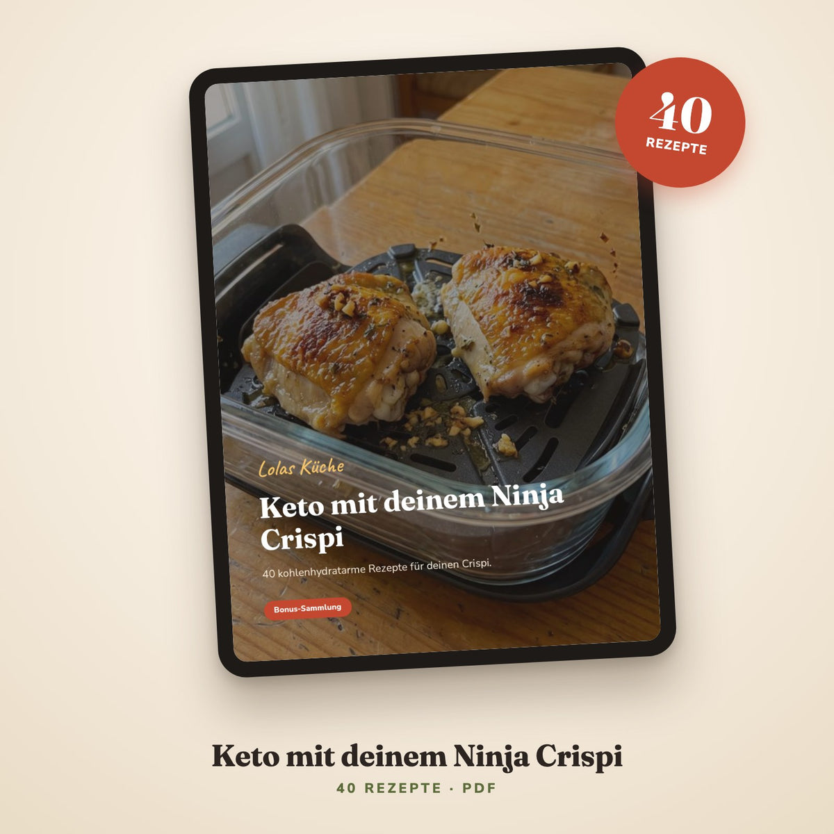 Cover des Ratgebers auf einem Tablet