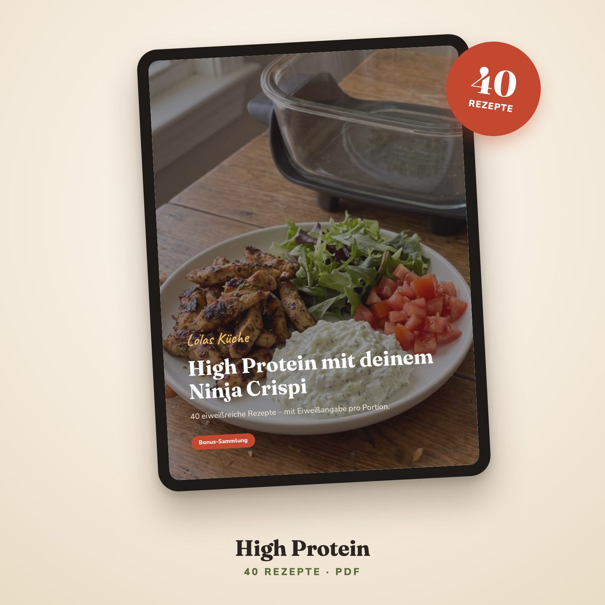 Cover des Ratgebers auf einem Tablet