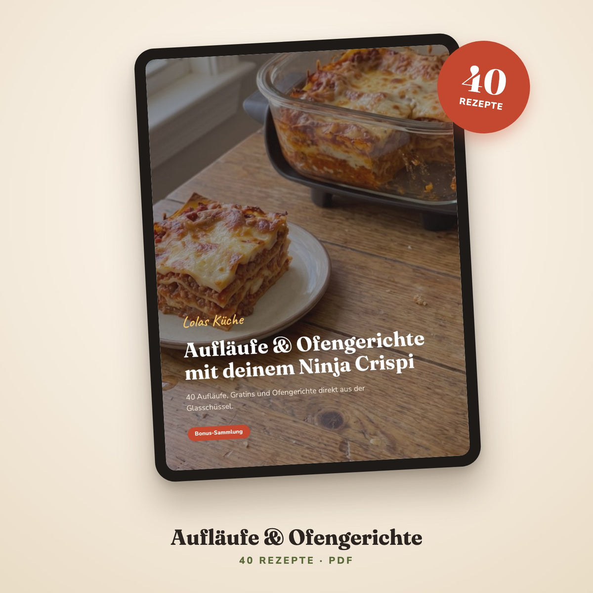 Cover des Ratgebers auf einem Tablet