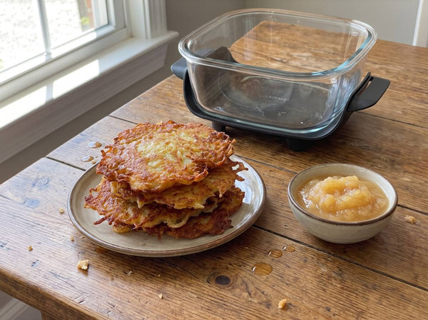 Kartoffelpuffer mit Apfelmus