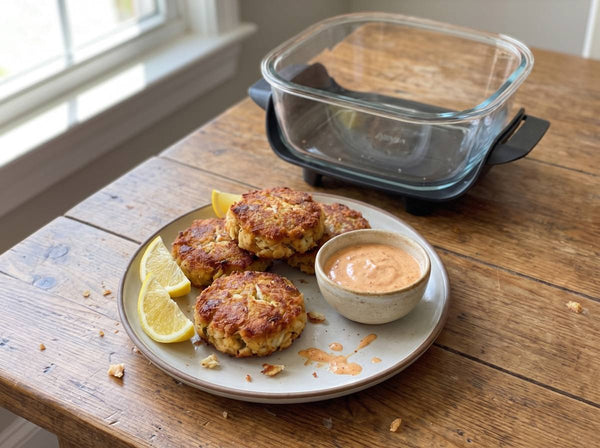 Crab cakes with quick remoulade