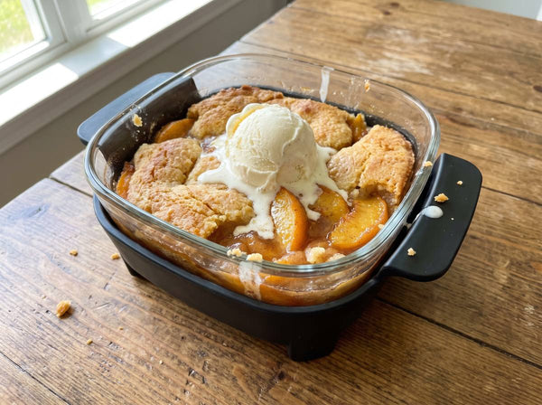 Southern peach cobbler