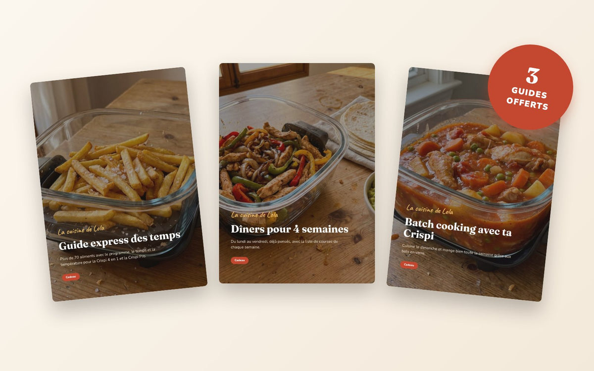 Commande avant le 31/10 et reçois 3 guides offerts