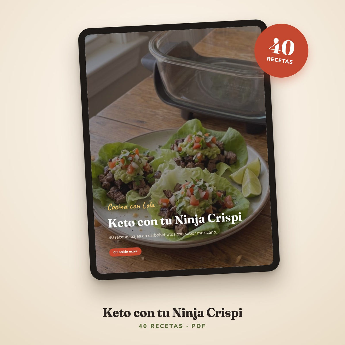 Portada de la guía en una tablet