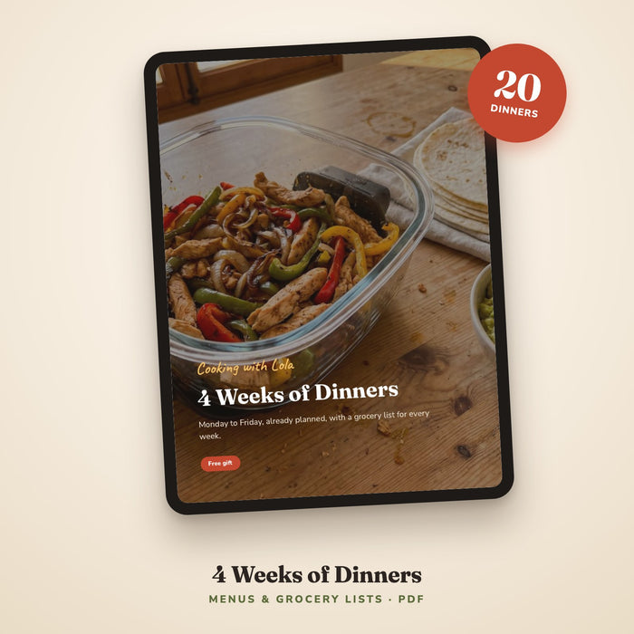 4 Weeks of Dinners with Your Ninja Crispi